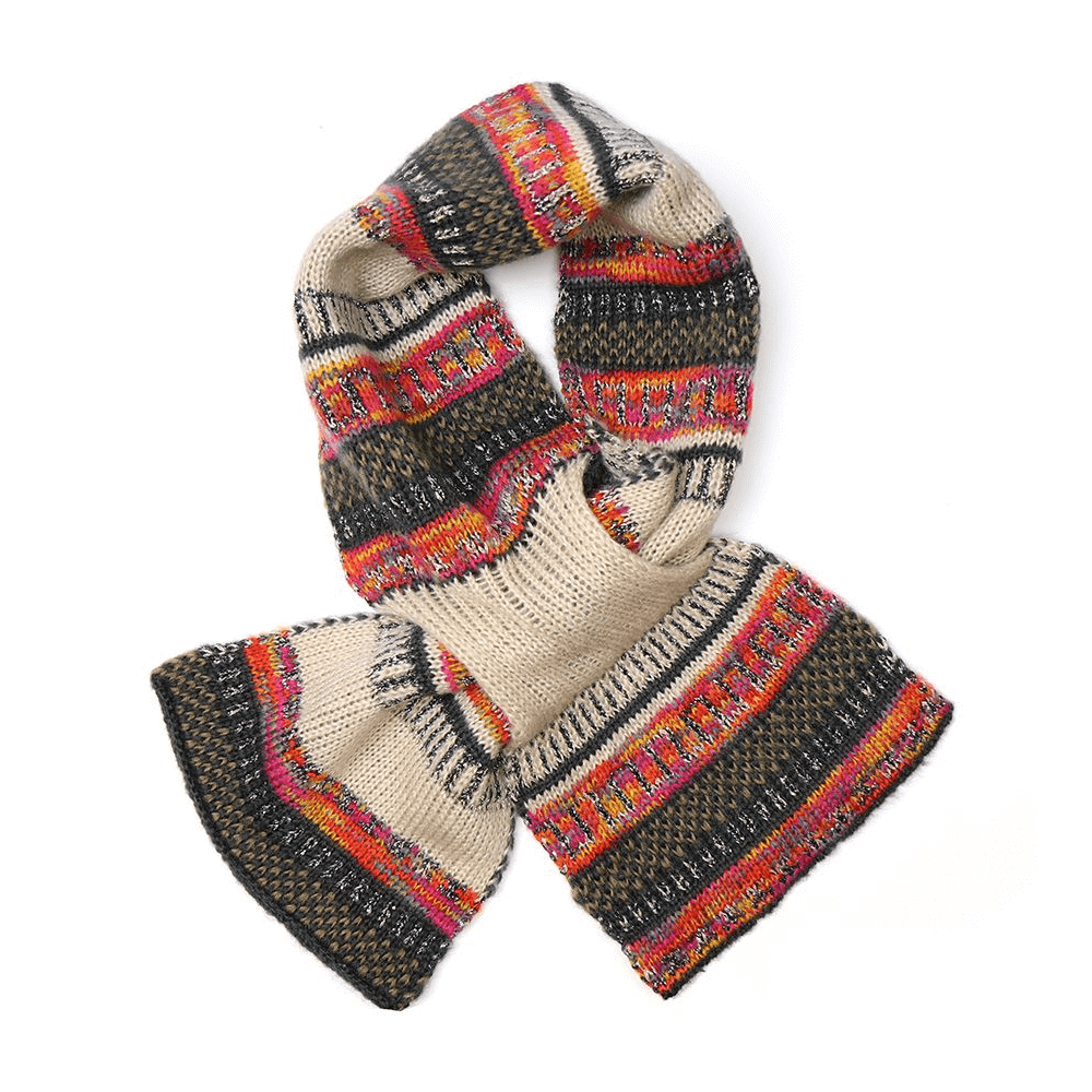 Peace of Mind Fairisle Pull Through Scarf